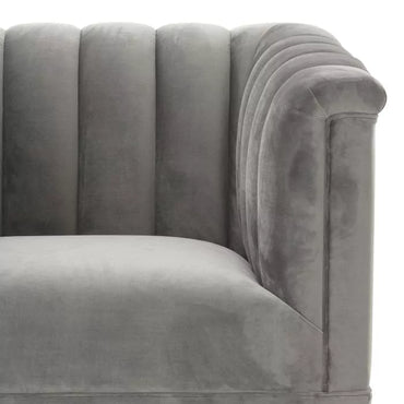 Fotoliu Raffels Roche Porpoise Grey Velvet 111506, Eichholtz