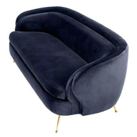 Canapea Orion Savona Midnight Blue Velvet 111831U,  Eichholtz