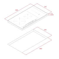 Plită electrică cu inducție, FLEX cu sistem de inducție Slide Cooking, IZS 96700 MST Teka