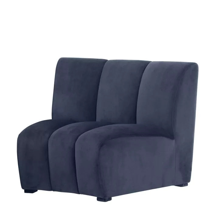 Modul Canapea Lando savona Midnight Blue Velvet 112689U,  Eichholtz