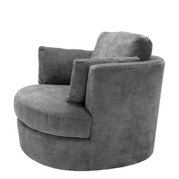 Fotoliu Pivotant Clarissa Clarck Grey 112853, Eichholtz
