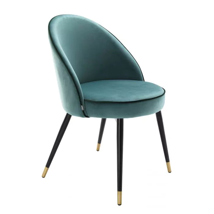 Set Două Scaune Dining Cooper Turquoise Velvet 113123, Eichholtz