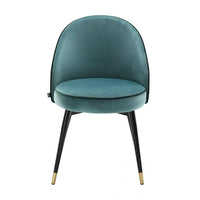 Set Două Scaune Dining Cooper Turquoise Velvet 113123, Eichholtz