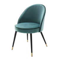 Set Două Scaune Dining Cooper Turquoise Velvet 113123, Eichholtz