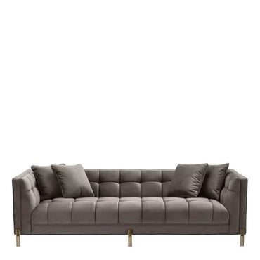 Canapea Lounge Sienna Right Savona Grey Velvet 113187, Eichholtz