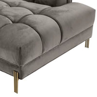 Canapea Lounge Sienna Left Savona Grey Velvet 113386, Eichholtz