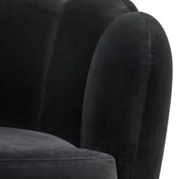 Fotoliu Pivotant Mirage Savona Dark Grey Velvet 113483, Eichholtz