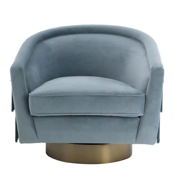 Fotoliu Pivotant Le Vante Savona Blue 113980, Eichholtz