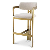 Scaun Stool Donato Boucle Cream 115048, Eichholtz