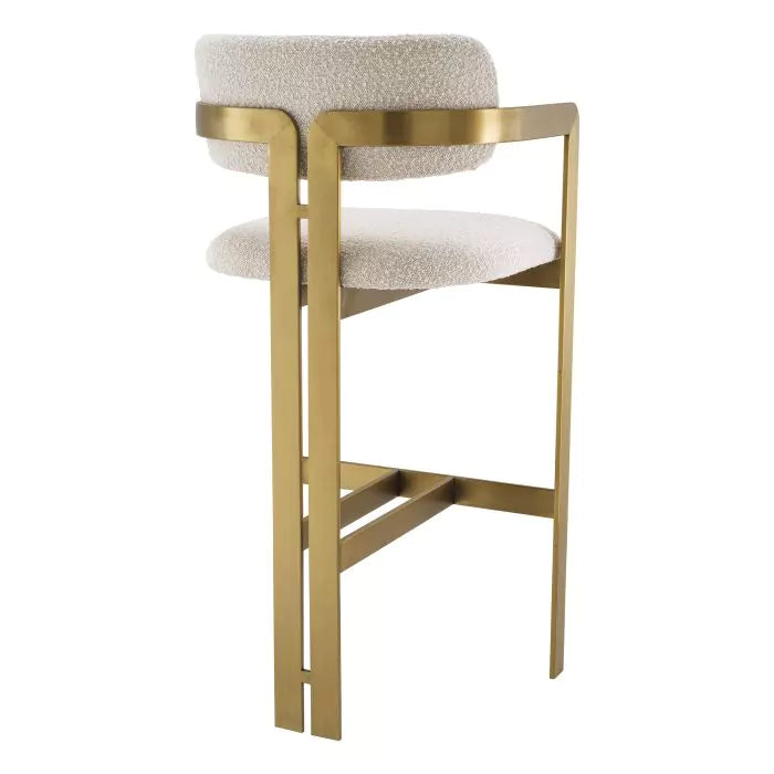 Scaun Stool Donato Boucle Cream 115048, Eichholtz