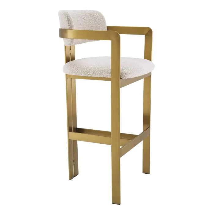 Scaun Stool Donato Boucle Cream 115048, Eichholtz