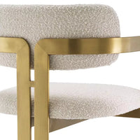 Scaun Stool Donato Boucle Cream 115048, Eichholtz