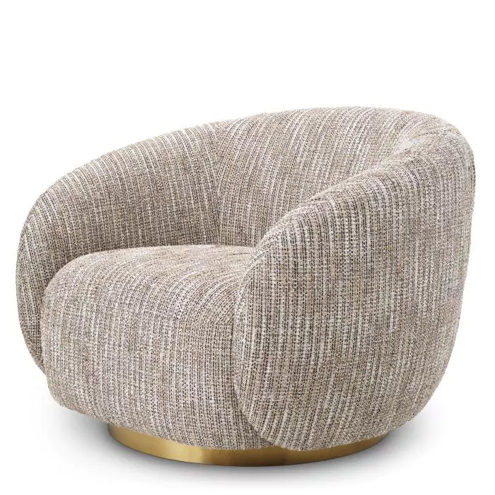 Fotoliu Pivotant Brice Mademoiselle Beige 115324, Eichholtz