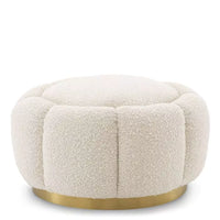 Taburet Ottoman Inger Boucle Cream 115620,  Eichholtz