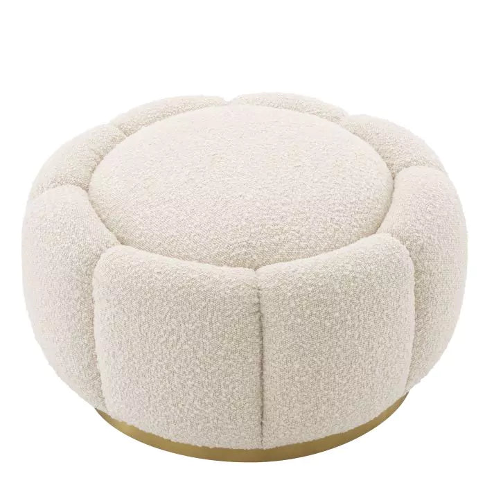 Taburet Ottoman Inger Boucle Cream 115620,  Eichholtz