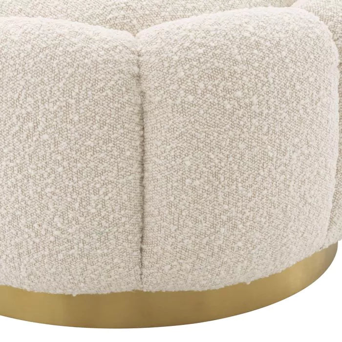 Taburet Ottoman Inger Boucle Cream 115620,  Eichholtz