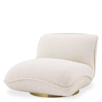 Fotoliu Pivotant Relax Boucle Cream 115729, Eichholtz