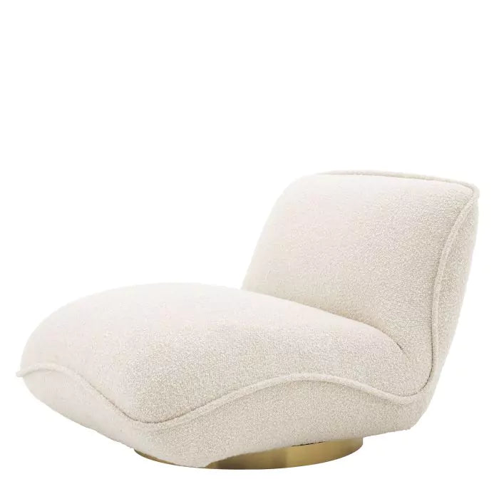 Fotoliu Pivotant Relax Boucle Cream 115729, Eichholtz