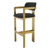 Scaun Stool Donato Boucle Black 115837, Eichholtz