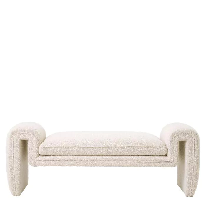 Bancă Tondo L Boucle Cream 116480  Eichholtz