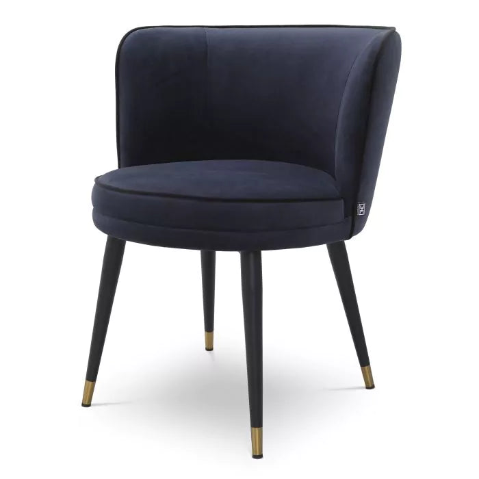 Scaun Dining Grenada Blue Velvet 115883, Eichholtz