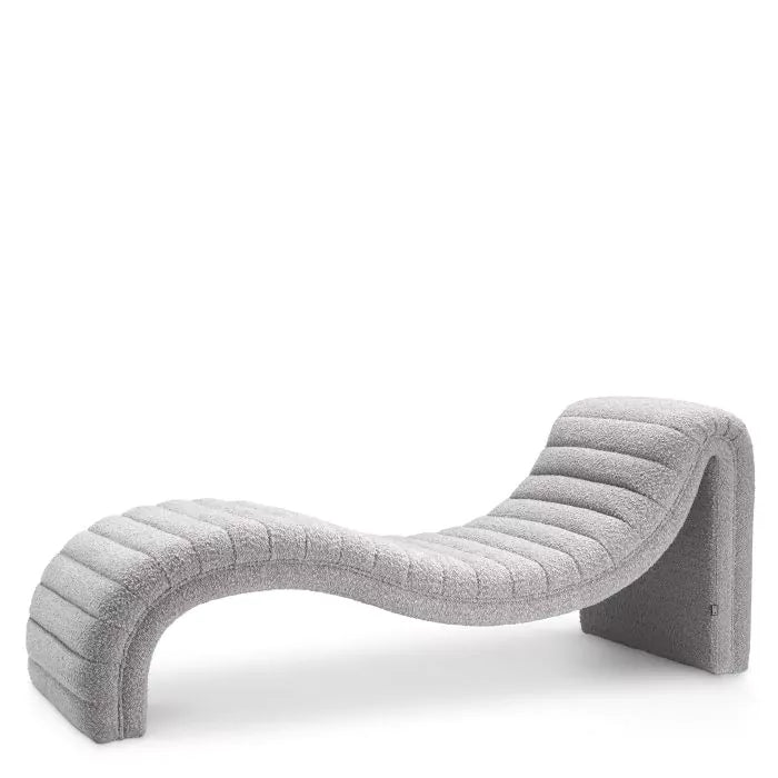 Fotoliu Longue Pioneer Boucle Grey 116132, Eichholtz
