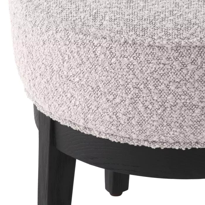 Taburet Jarrett Boucle Grey 116409,  Eichholtz