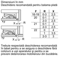 Seria 4 Frigider încorporabil sub blat 82 x 60 cm Balama plată KUR21VFE0, Bosch