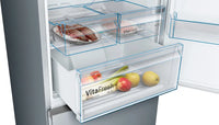 Seria 4 Combină frigorifică independentă 203 x 70 cm Inox AntiAmprentă KGN49XIEA, Bosch