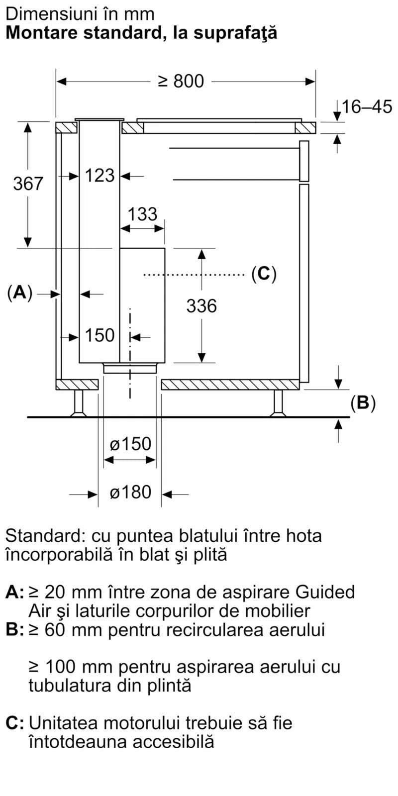 Hotă încorporabilă in blat 90 cm Flex Design I98WMM1Y7, Neff