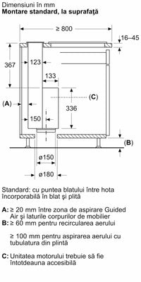 Hotă încorporabilă in blat 90 cm Flex Design I98WMM1Y7, Neff