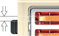 Prăjitor pâine compact DesignLine Beige TAT4P427, Bosch