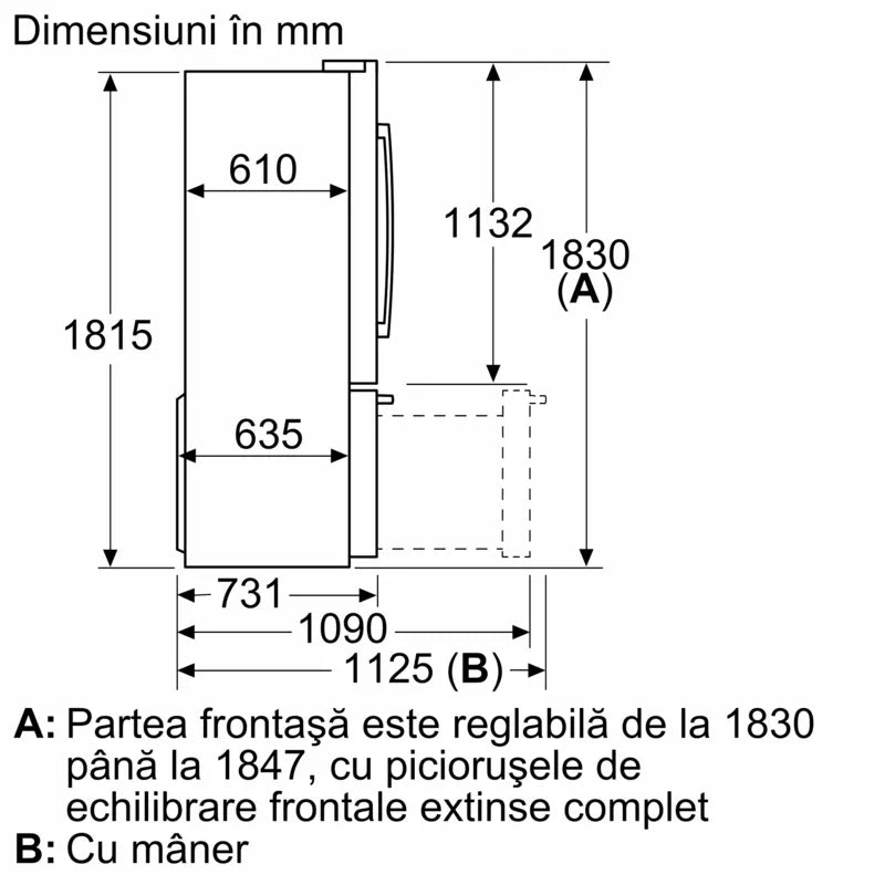 Seria 8 Combină frigorifică multi door 183 x 90.5 cm Anti-Amprentă KFF96PIEP, Bosch