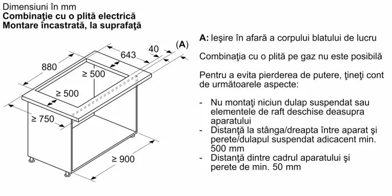 Hotă încorporabilă in blat 90 cm Flex Design I98WMM1Y7, Neff