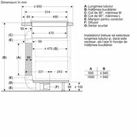 Plită pe inducție cu sistem de ventilare integrat 80 cm Flex Design V68YYX4C0, Neff