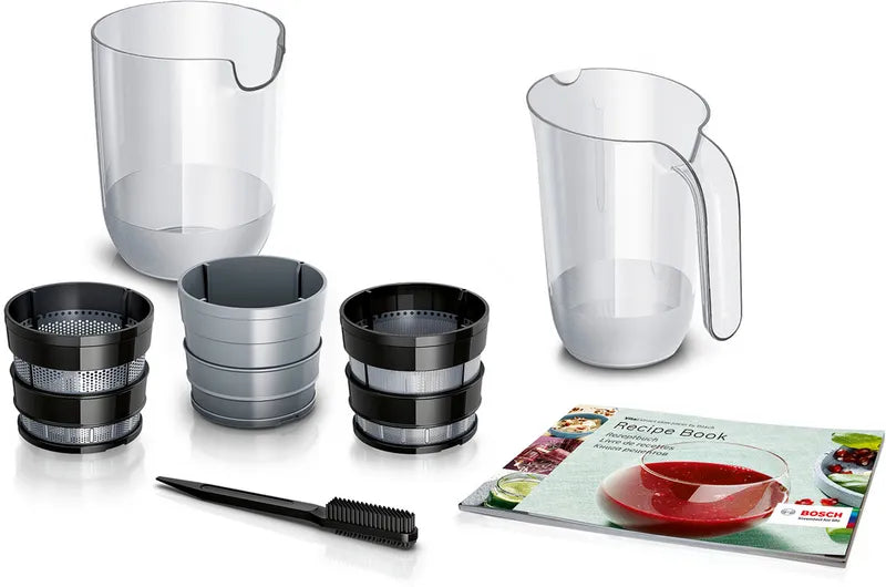 Storcator cu melc VitaExtract 150 W Black, Brushed stainless steel MESM731M, Bosch