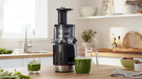 Storcator cu melc VitaExtract 150 W Black, Brushed stainless steel MESM731M, Bosch