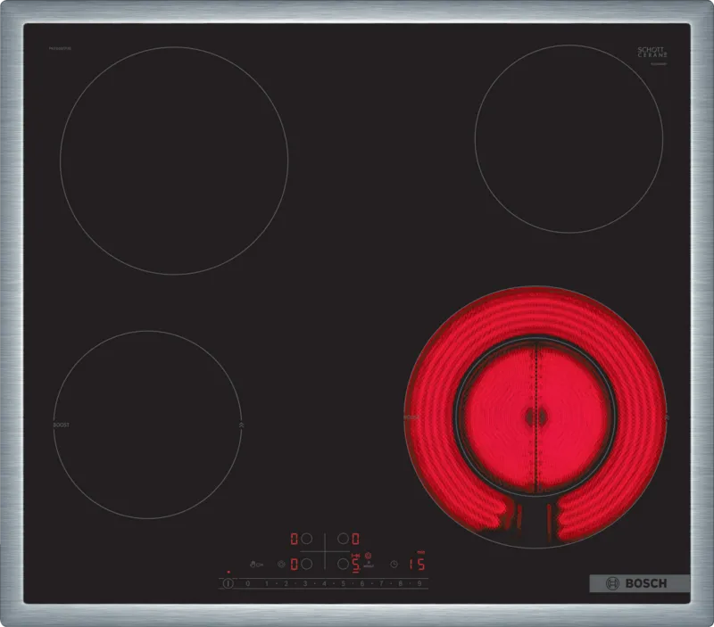 Seria 6 Plită radiantă 60 cm PKF645FP3E, Bosch