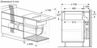 Seria 8 Plită pe inducție cu sistem de ventilare integrat 80 cm flush mount PXX801D67E, Bosch