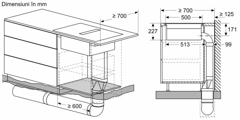 Seria 8 Plită pe inducție cu sistem de ventilare integrat 80 cm flush mount PXX801D67E, Bosch