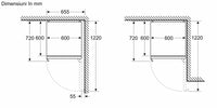 Seria 6 Combină frigorifică independentă 203 x 60 cm Inox AntiAmprentă KGN39AIAT, Bosch