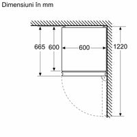 Seria 6 Combină frigorifică independentă 203 x 60 cm KGN39LBCF, Bosch