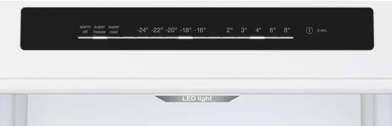 Seria 4 Combină frigorifică independentă 203 x 60 cm Oțel inoxidabil Anti-Amprentă KGN39VIBT, Bosch