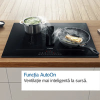 Seria 6 Plită pe inducție cu sistem de ventilare integrat 70 cm PVQ731H26E, Bosch