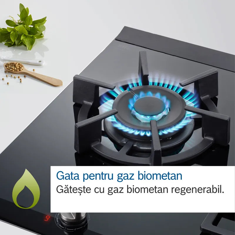 Seria 4 Plită pe gaz 60 cm Inox PGH6B5B90, Bosch