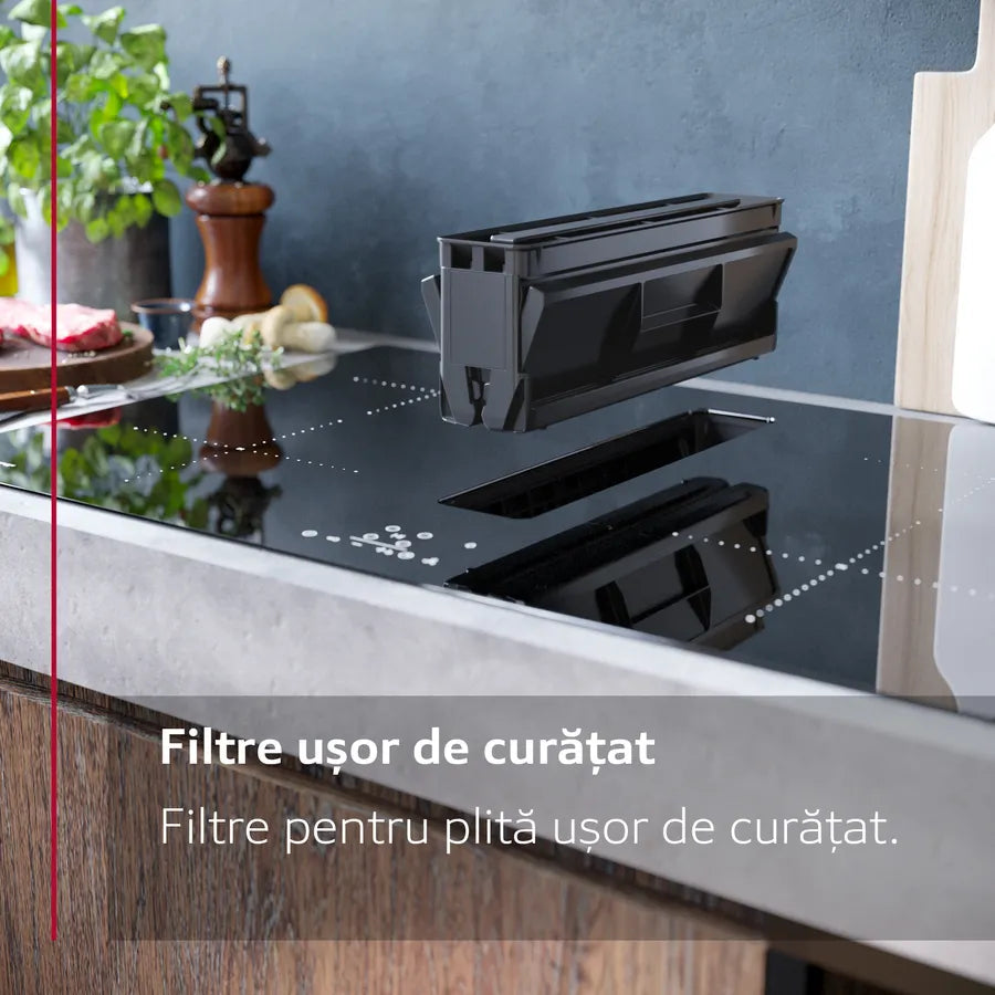 Plită pe inducție cu sistem de ventilare integrat 80 cm Flex Design V68YYX4C0, Neff