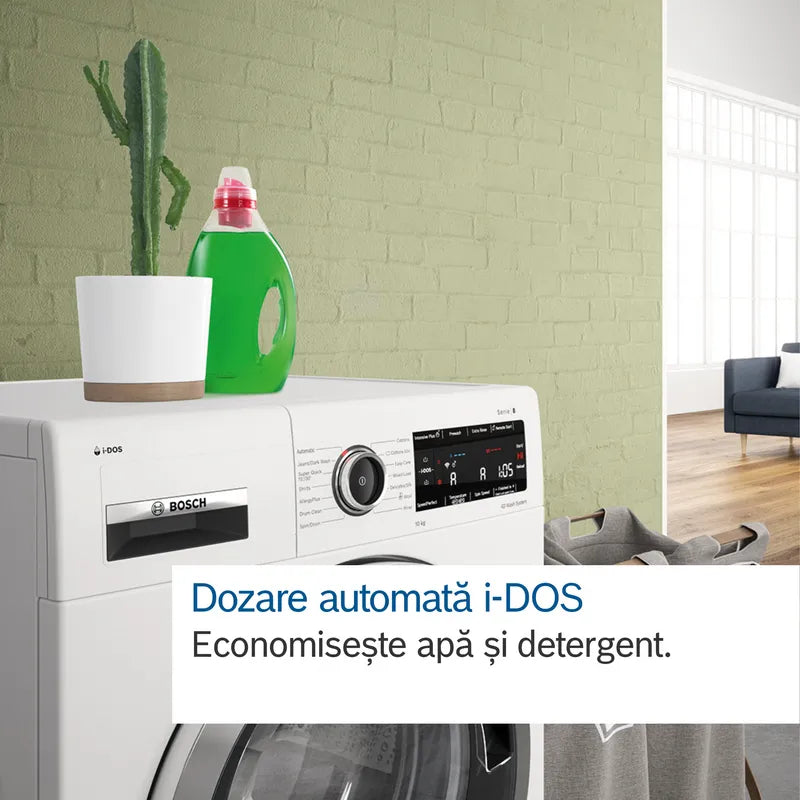 Seria 8 Mașina de spălat rufe cu încarcare frontală 10 kg 1600 rpm WGB256A0BY, Bosch