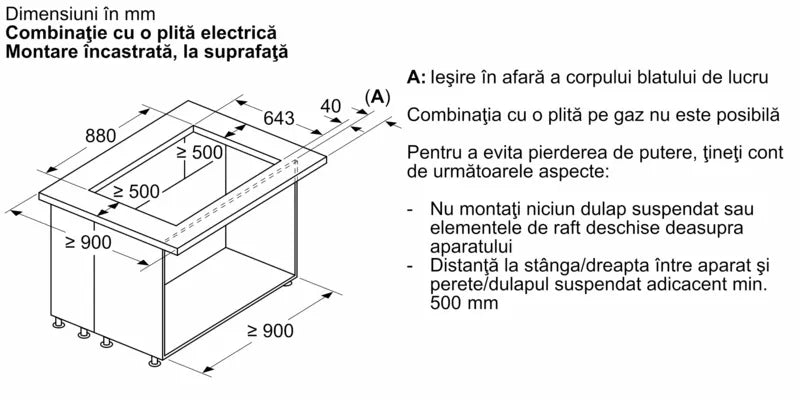 Hotă încorporabilă in blat 90 cm Flex Design I98WMM1Y7, Neff