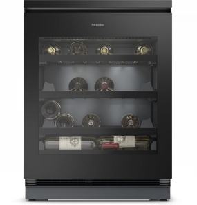 Racitor de vinuri incorporabil sub blat KWTUS 7054 F Negru Obisdian, 82-88cm, Miele