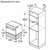 Seria 8 Sertar termic 60 x 14 cm BIC7101B1, Bosch